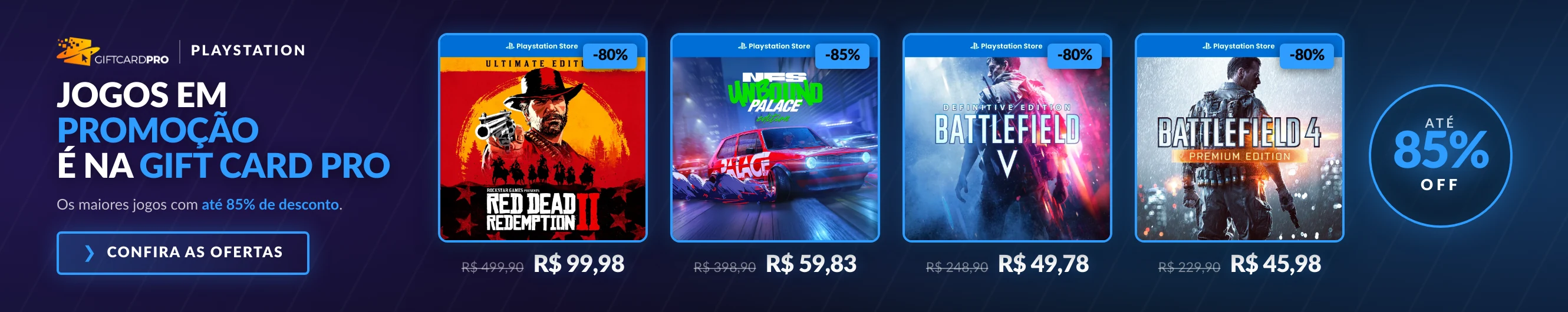 Jogos PSN em promoção