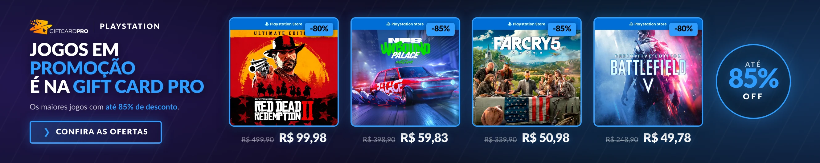 Jogos PSN em promoção