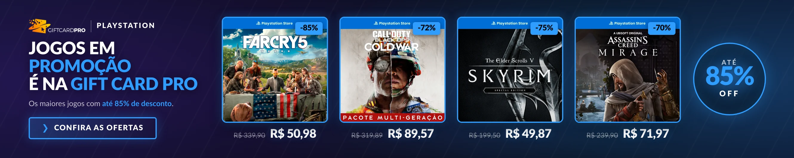 Jogos PSN em promoção