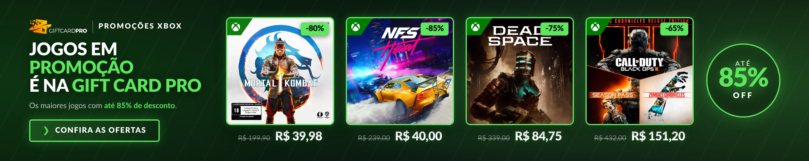 Jogos Xbox em promoção