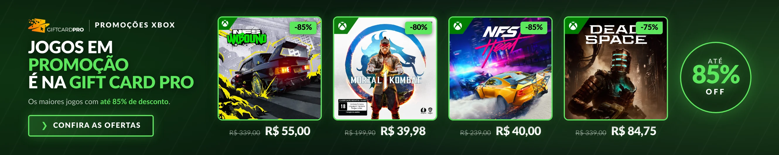 Jogos Xbox em promoção