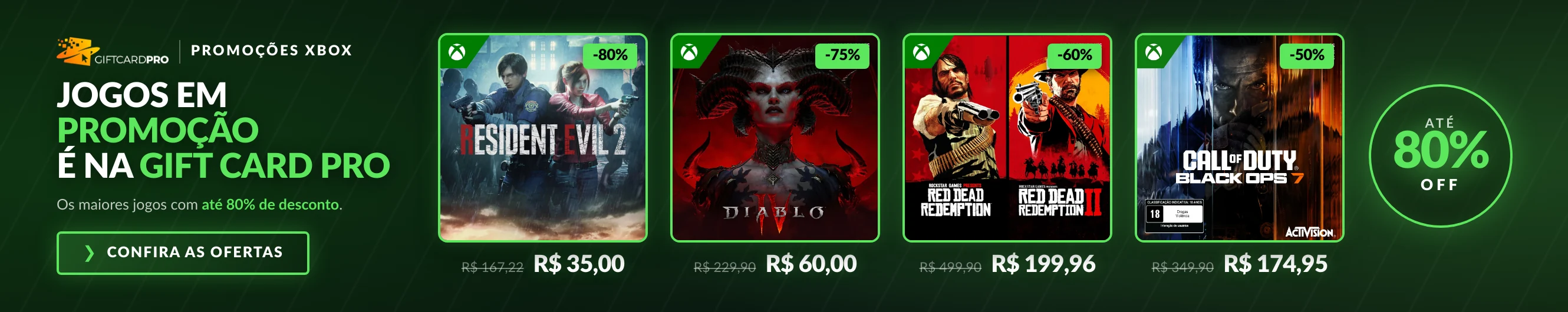 Jogos Xbox em promoção
