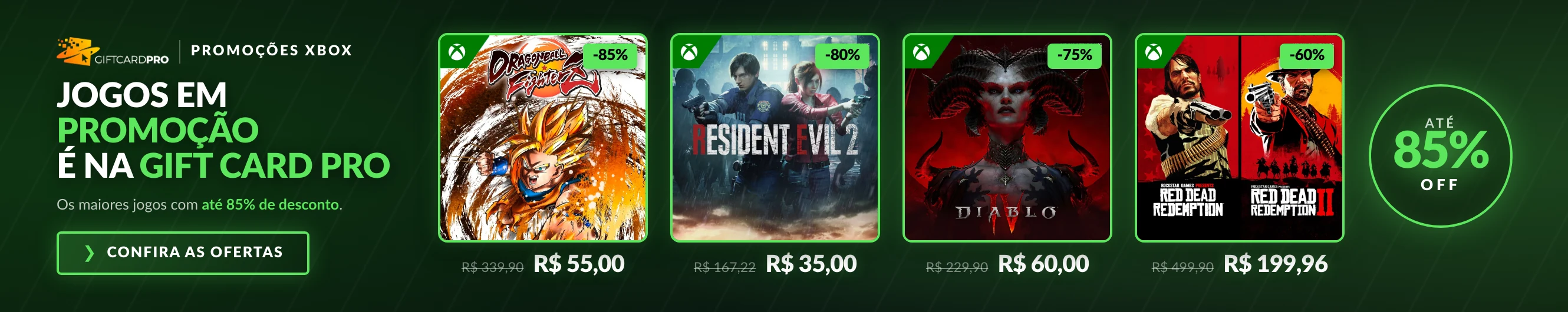 Jogos Xbox em promoção