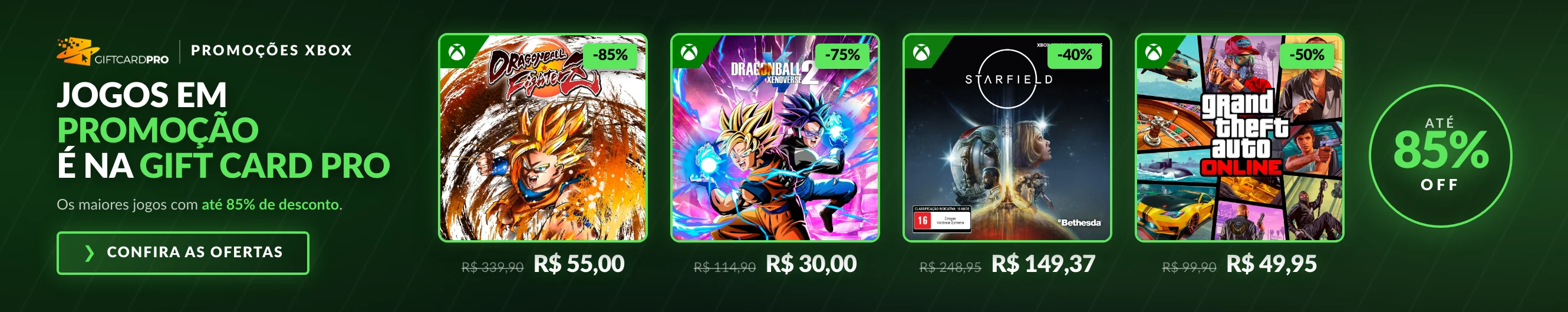 Jogos Xbox em promoção