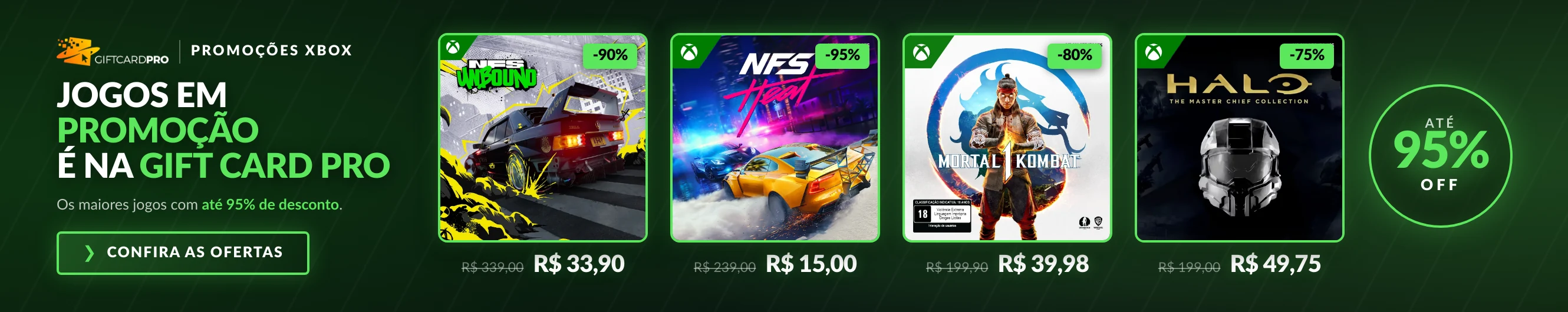 Jogos Xbox em promoção