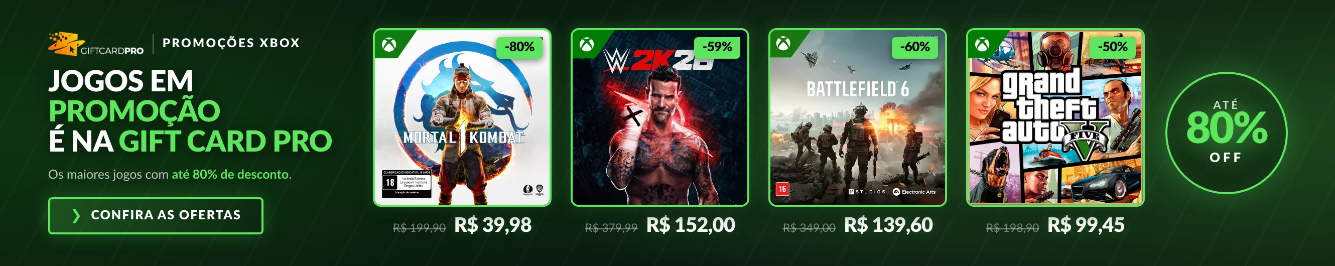 Jogos Xbox em promoção